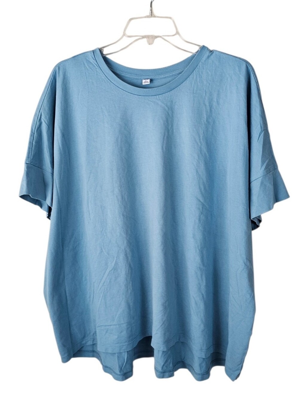 Uniqlo Oversized Crew Neck T-Shirt - Sky Blue